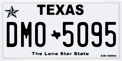 TX license plate DMO5095