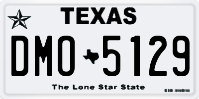 TX license plate DMO5129
