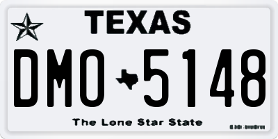 TX license plate DMO5148
