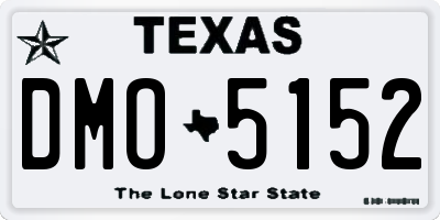 TX license plate DMO5152