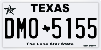 TX license plate DMO5155