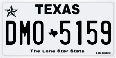 TX license plate DMO5159