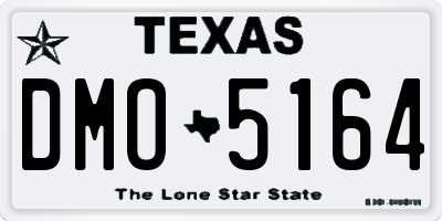 TX license plate DMO5164