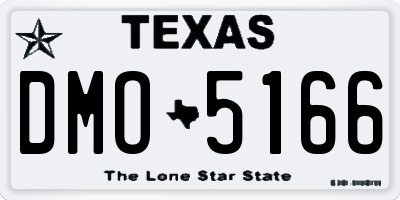TX license plate DMO5166