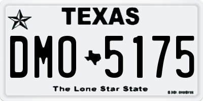 TX license plate DMO5175