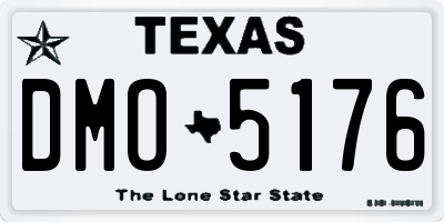TX license plate DMO5176