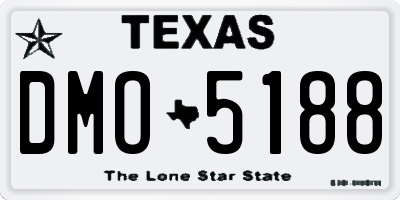 TX license plate DMO5188