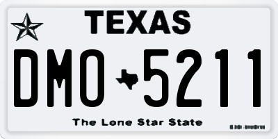 TX license plate DMO5211