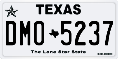 TX license plate DMO5237