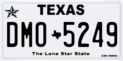 TX license plate DMO5249