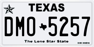 TX license plate DMO5257