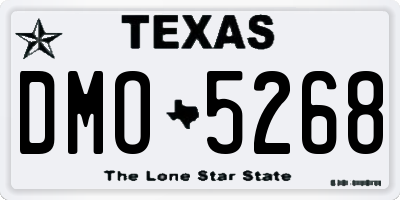 TX license plate DMO5268