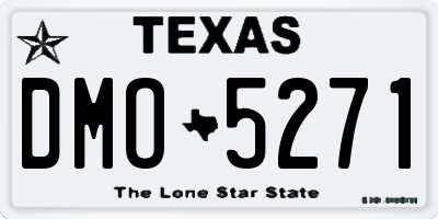 TX license plate DMO5271