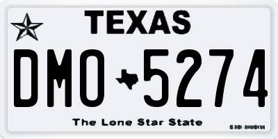 TX license plate DMO5274