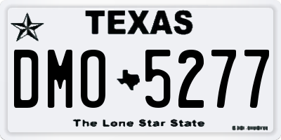 TX license plate DMO5277