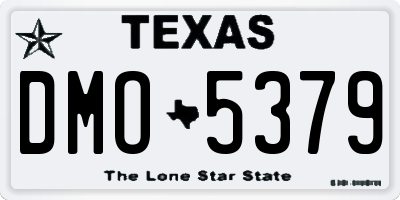TX license plate DMO5379