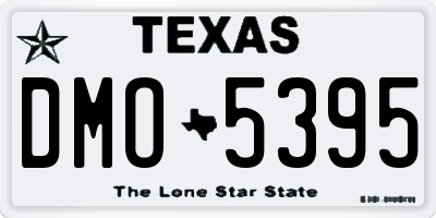 TX license plate DMO5395