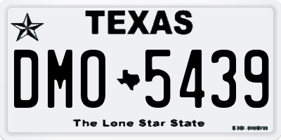 TX license plate DMO5439