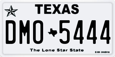 TX license plate DMO5444