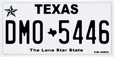 TX license plate DMO5446