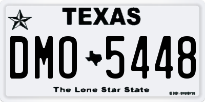 TX license plate DMO5448