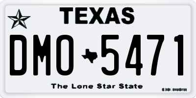 TX license plate DMO5471