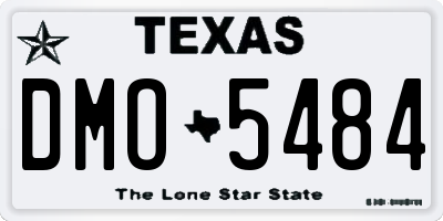 TX license plate DMO5484