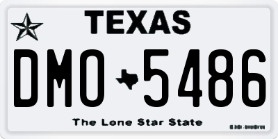 TX license plate DMO5486