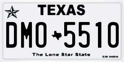 TX license plate DMO5510
