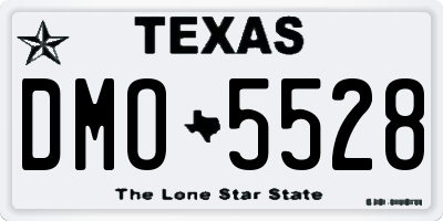TX license plate DMO5528