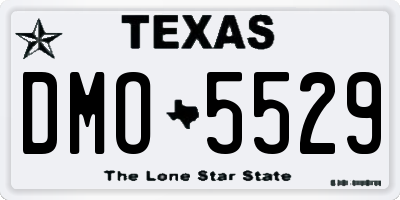 TX license plate DMO5529