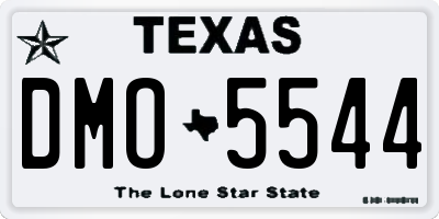 TX license plate DMO5544