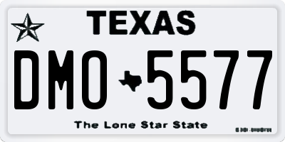 TX license plate DMO5577