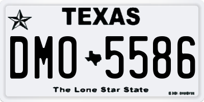 TX license plate DMO5586