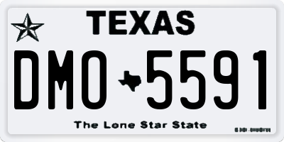 TX license plate DMO5591