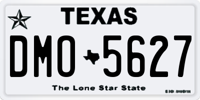 TX license plate DMO5627