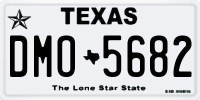 TX license plate DMO5682