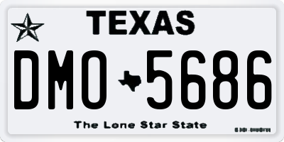 TX license plate DMO5686