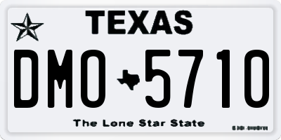 TX license plate DMO5710