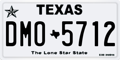 TX license plate DMO5712