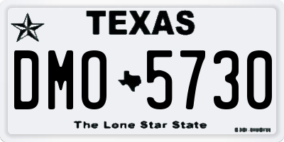 TX license plate DMO5730