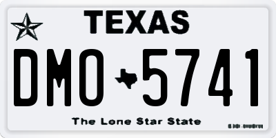 TX license plate DMO5741