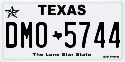 TX license plate DMO5744