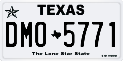 TX license plate DMO5771