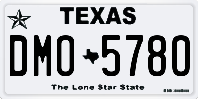 TX license plate DMO5780