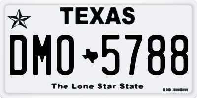 TX license plate DMO5788