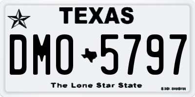 TX license plate DMO5797