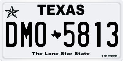 TX license plate DMO5813
