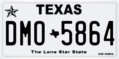 TX license plate DMO5864