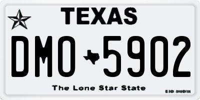 TX license plate DMO5902